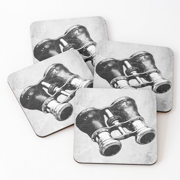 Item preview, Brass Opera Glasses Spyglasses Etched Illustration designed and sold by Ghoul Enterprises.