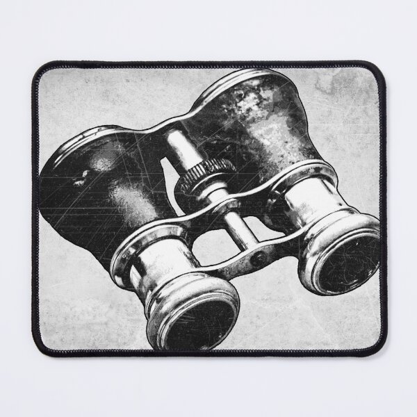 Item preview, Brass Opera Glasses Spyglasses Etched Illustration designed and sold by Ghoul Enterprises.