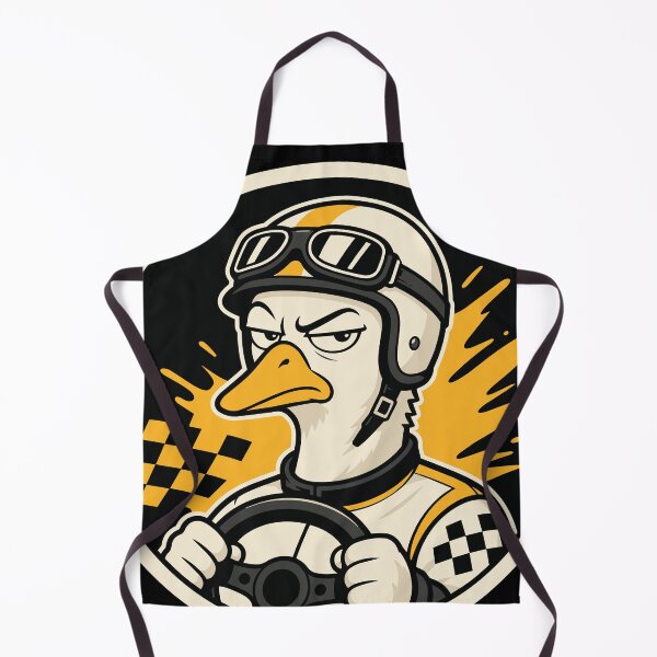Item preview, Rally Goose Driver – Motorsport Mascot Emblem designed and sold by EchoBlue Studio.