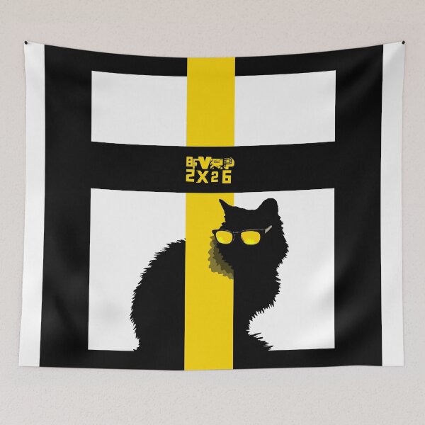 Artikelvorschau, Coole Katze in abstrakter Kunst Zwei entworfen und verkauft von bfvrp.