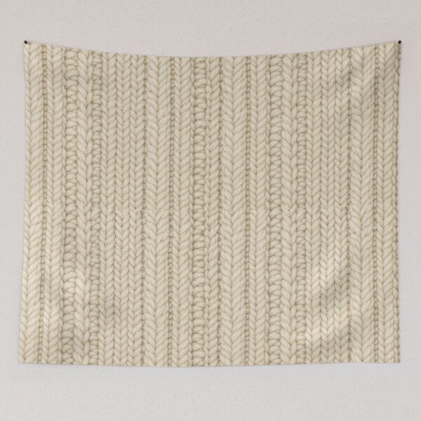 Item preview, Cozy Cream Knitted Wool Texture Pattern designed and sold by frumixart.
