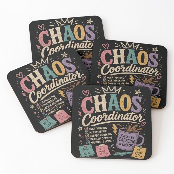 Item preview, Chaos Coordinator designed and sold by Caffeine & Chaos.