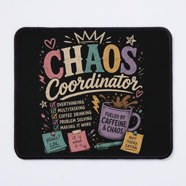 Item preview, Chaos Coordinator designed and sold by Caffeine & Chaos.