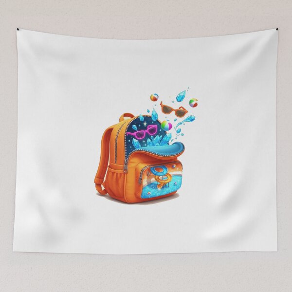 Item preview, Orange Backpack Summer Water Park designed and sold by AbanoubStore.