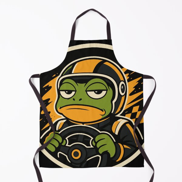 Item preview, Frog Open Wheel Racer – Motorsport Mascot Emblem designed and sold by EchoBlue Studio.