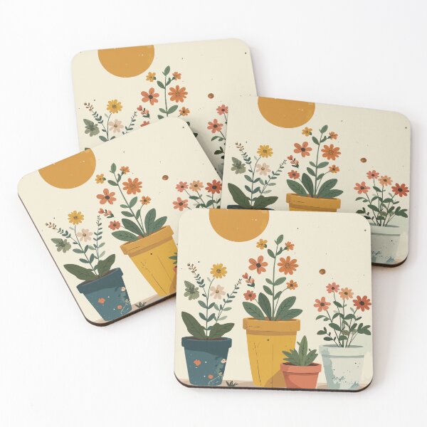 Item preview, Sunny Illustration of Flowers and Plants designed and sold by jugglingelephant.