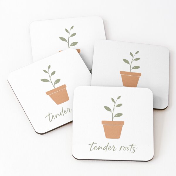 Item preview, Tender Roots Plant Lover Cozy Minimalist Botanical Print designed and sold by Notecrea.