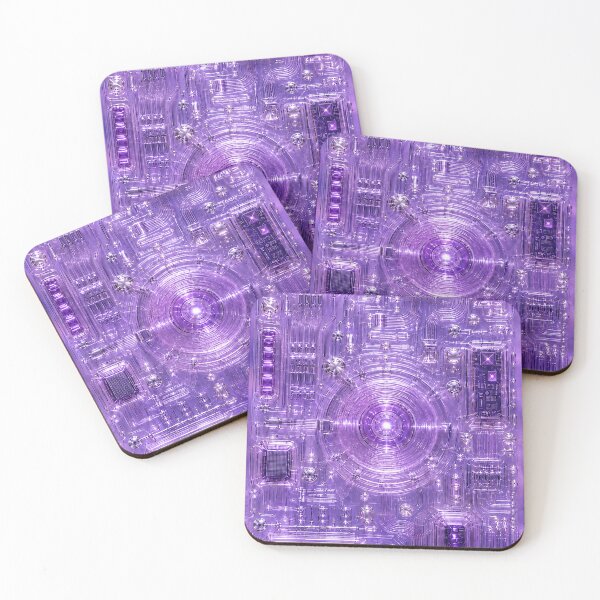 Item preview, Purple Circuit Board Electronics Pattern Y2K designed and sold by PixelPanduh.
