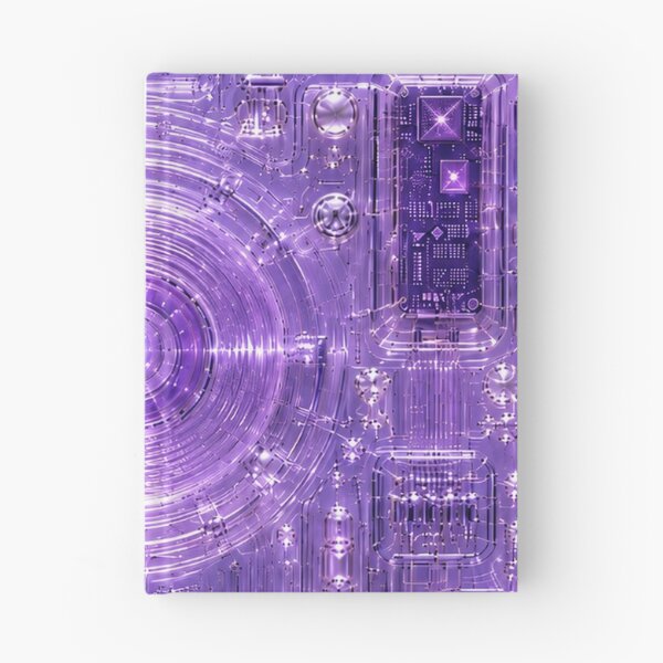 Item preview, Purple Circuit Board Electronics Pattern Y2K designed and sold by PixelPanduh.