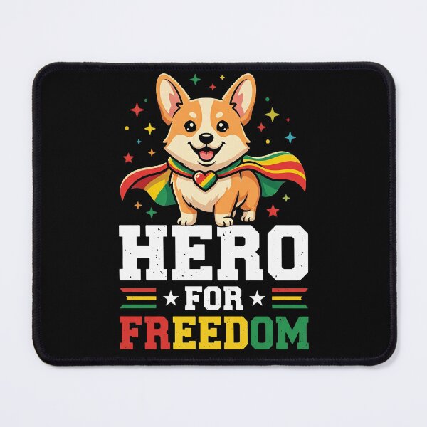 Item preview, Hero For Freedom, Happy Juneteenth day, Corgi Hero for Freedom Juneteenth Day for Dog Mother Father. designed and sold by NewaveBoutique.