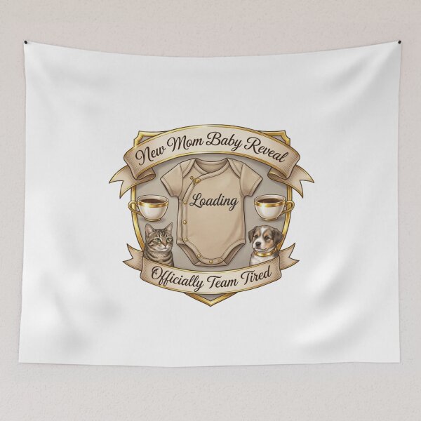 Item preview, New Mom Baby Reveal Emblem Tee, Loading Cute Mama Mug, Mother’s Day Gift 2026 designed and sold by YMLux.