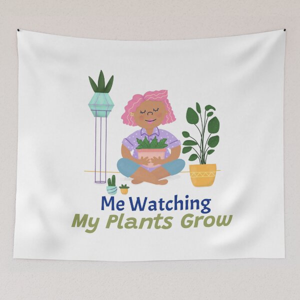 Item preview, Me Watching My Plants Grow designed and sold by HoppingCreation.