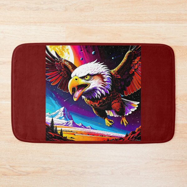 Item preview, Bald eagle in flight at night designed and sold by Creative Visualize.