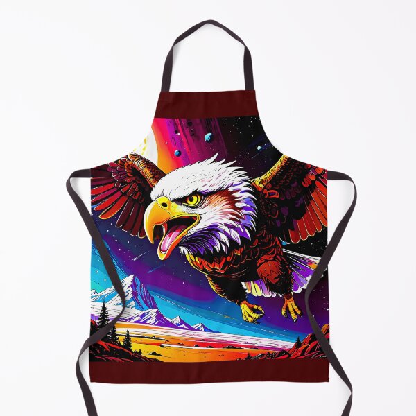 Item preview, Bald eagle in flight at night designed and sold by Creative Visualize.