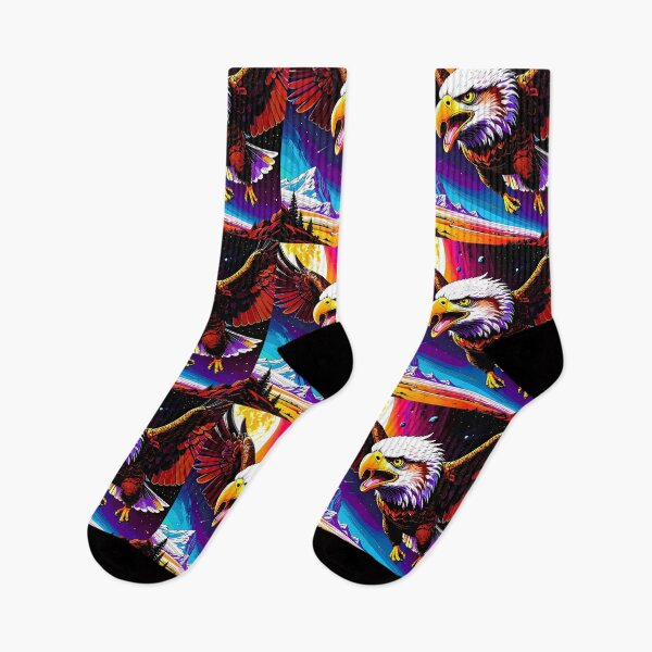 Item preview, Bald eagle in flight at night designed and sold by Creative Visualize.