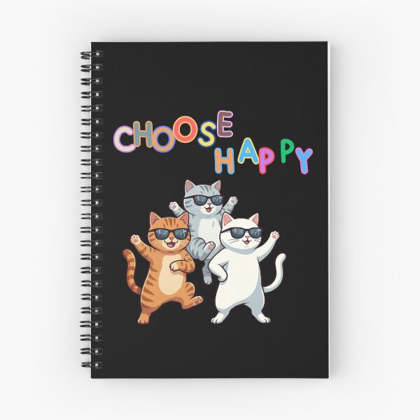 Item preview, Choose Happy - Funny Dancing Cats with Sunglasses designed and sold by thazinart.