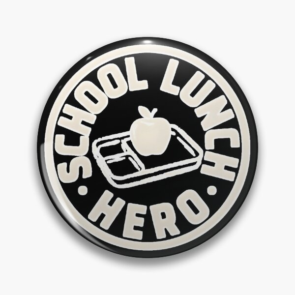Item preview, School Lunch Hero Retro Badge Design for Cafeteria Staff designed and sold by Lina Caro.