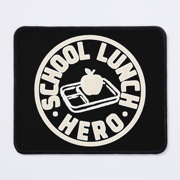 Item preview, School Lunch Hero Retro Badge Design for Cafeteria Staff designed and sold by Lina Caro.