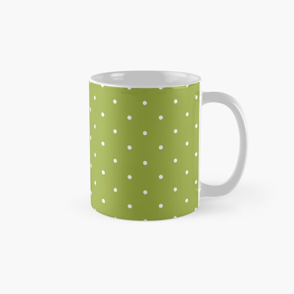 Item preview, Olive Green Polka Dots | White Dots on Sage Green | Minimalist Green Pattern Gift | Aesthetic Olive Green Dots | Elegant Chartreuse Polka Dots | Gift for Nature Lovers Pattern designed and sold by VivaFy.