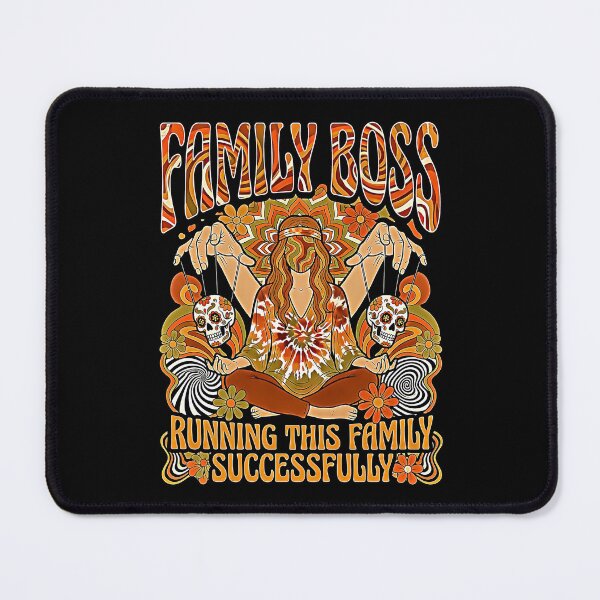 Item preview, Family Boss Running This Family Successfully Retro Groovy Woman Skull designed and sold by graphixpolash.