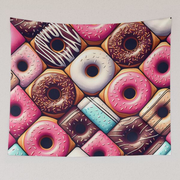 Item preview, Geometric Donut Pop Pattern designed and sold by Apex Designs.