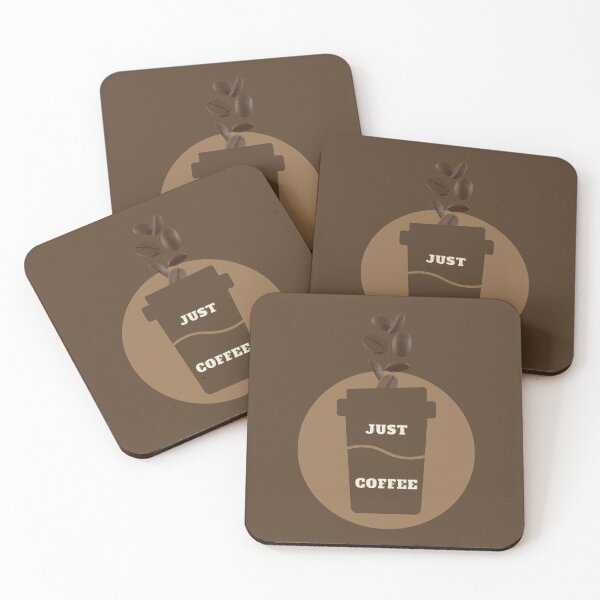 Item preview, ​Minimalist "JUST COFFEE" Graphic Art designed and sold by HBBS DESIGNS.
