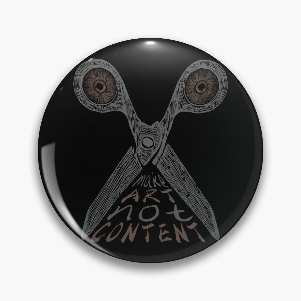 Item preview, Make Art Not Content – Sketch Scissors Creative Statement Illustration designed and sold by zoliartdesign.