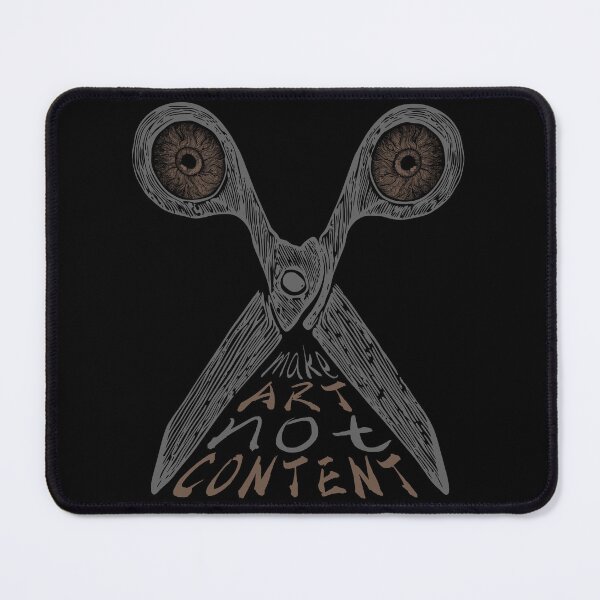Item preview, Make Art Not Content – Sketch Scissors Creative Statement Illustration designed and sold by zoliartdesign.