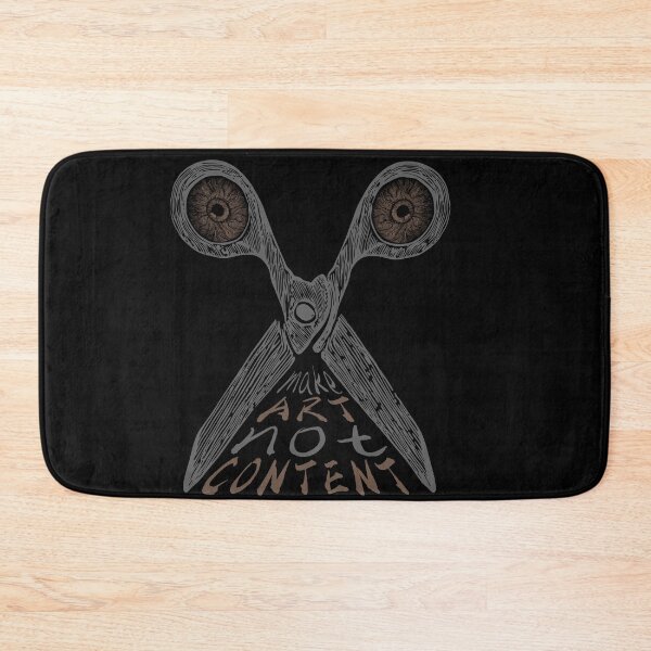 Item preview, Make Art Not Content – Sketch Scissors Creative Statement Illustration designed and sold by zoliartdesign.