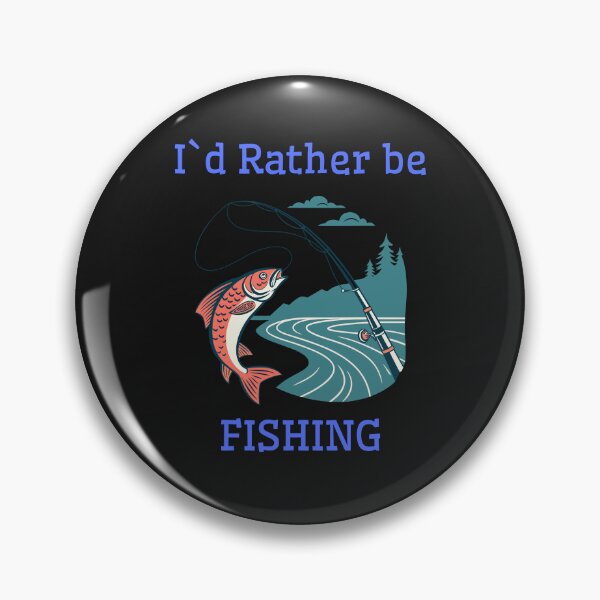 Item preview, I'd Rather Be Fishing Funny Fishing T-Shirt for Anglers designed and sold by WearFine.