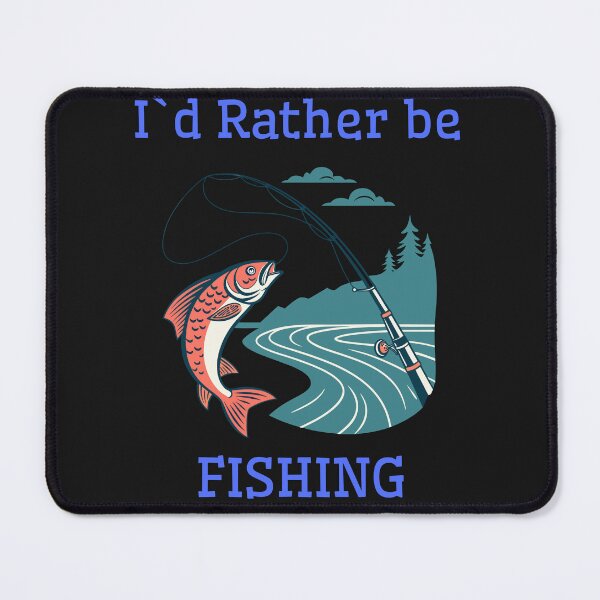 Item preview, I'd Rather Be Fishing Funny Fishing T-Shirt for Anglers designed and sold by WearFine.