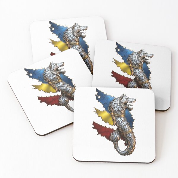 Item preview, Romanian Wolf Emblem – Antic Fantasy Flag Art designed and sold by VladisWorld.