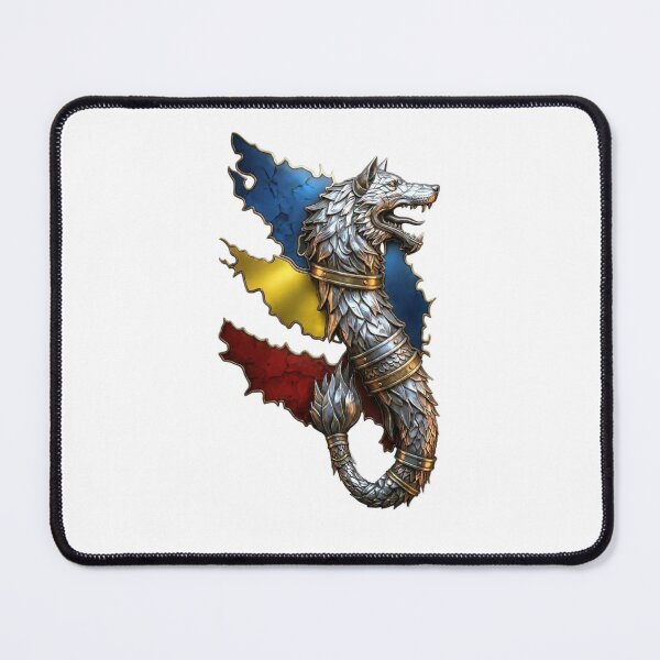 Item preview, Romanian Wolf Emblem – Antic Fantasy Flag Art designed and sold by VladisWorld.
