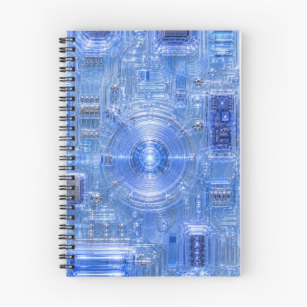 Item preview, Baby Blue Circuit Board Electronics Pattern Y2K designed and sold by PixelPanduh.