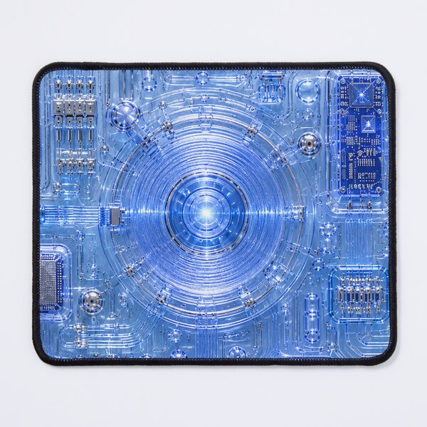 Item preview, Baby Blue Circuit Board Electronics Pattern Y2K designed and sold by PixelPanduh.