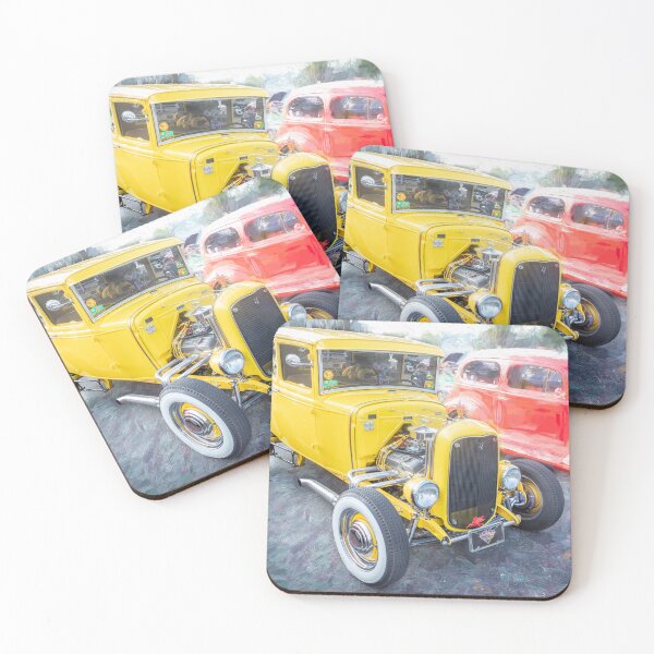 Item preview,  1930 Yellow Ford Hot Rod 5 Window Coupe X104 designed and sold by RichFrancoCars.
