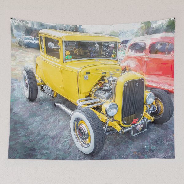 Item preview,  1930 Yellow Ford Hot Rod 5 Window Coupe X104 designed and sold by RichFrancoCars.