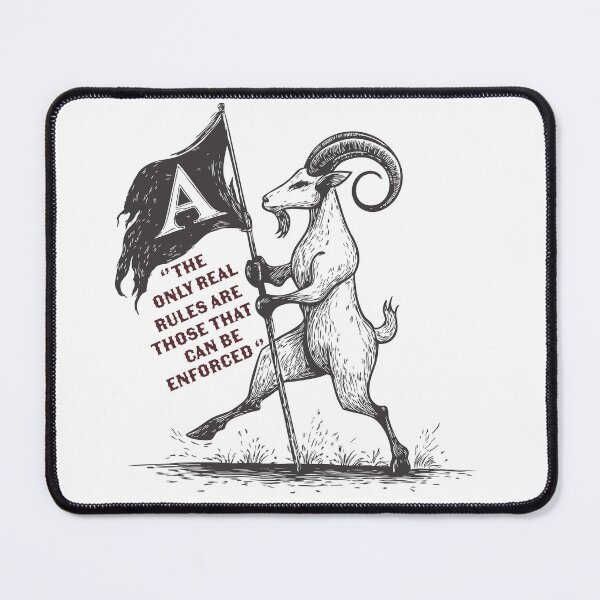 Item preview, Symbolic Resistance – The Rulebreaker Goat designed and sold by zoliartdesign.