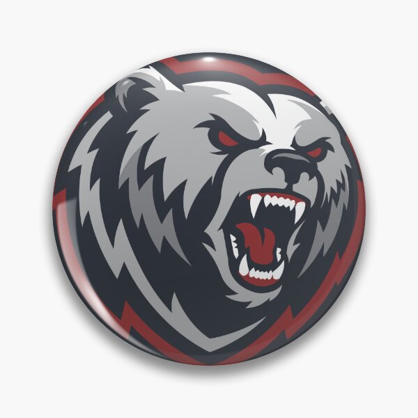 Item preview, Roaring Grizzly Bear - Wild Predator designed and sold by ImStickerHappy.