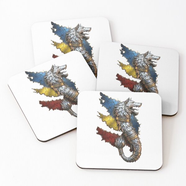 Item preview, Romanian Wolf Emblem – Antic Fantasy Flag Art designed and sold by VladisWorld.