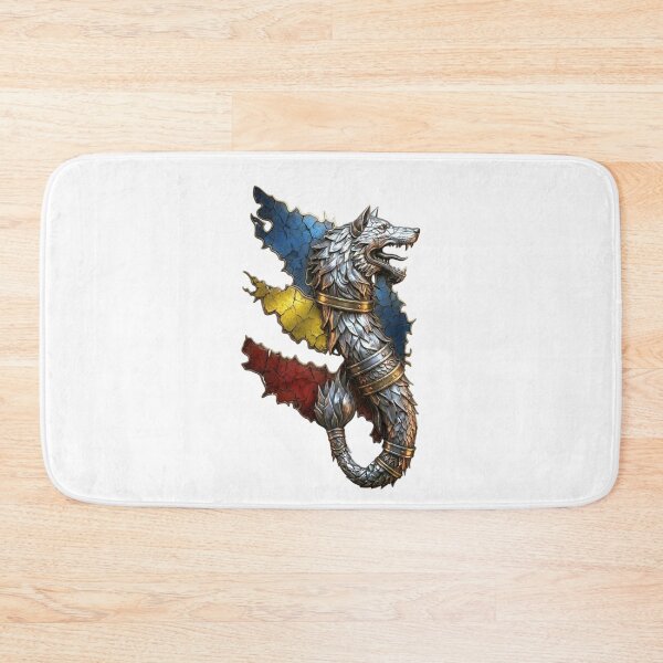 Item preview, Romanian Wolf Emblem – Antic Fantasy Flag Art designed and sold by VladisWorld.
