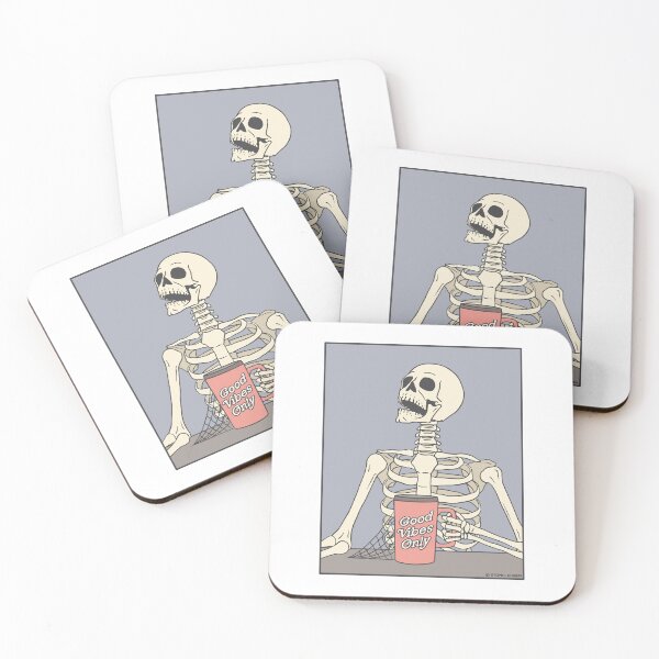Item preview, Good Vibes Only Skeleton - Color designed and sold by Atomic-Charm.