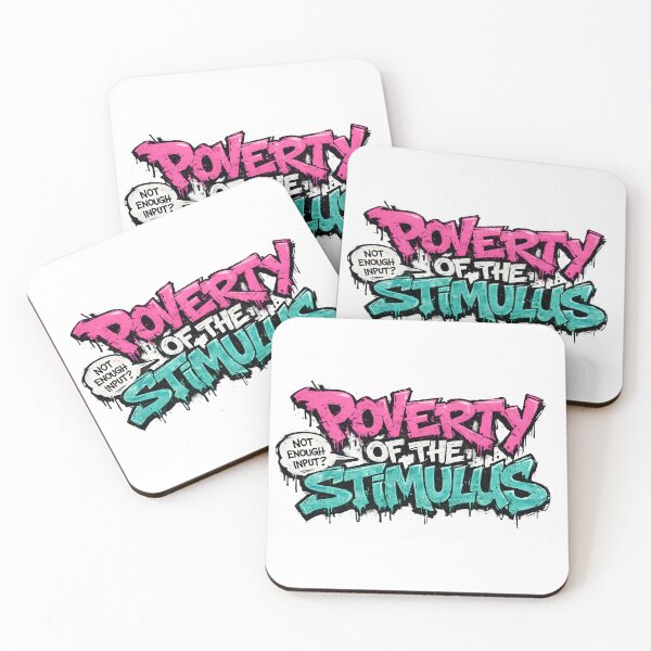 Item preview, Poverty of the Stimulus Generative Grammar Graffiti designed and sold by Nerd Romance Café.