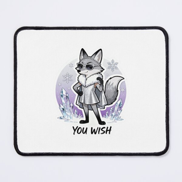 Item preview, Cold Silver Fox Sticker YOU WISH 7 designed and sold by HealthyEnvy.