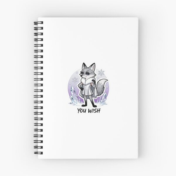 Item preview, Cold Silver Fox Sticker YOU WISH 7 designed and sold by HealthyEnvy.