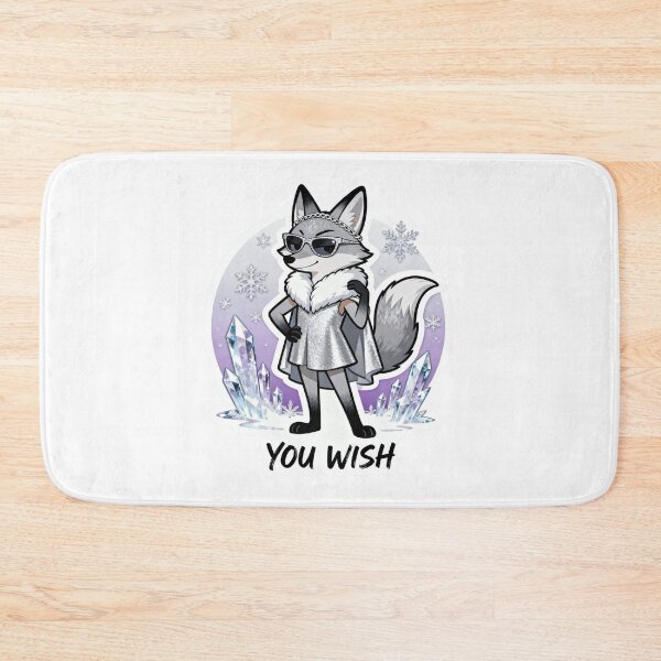 Item preview, Cold Silver Fox Sticker YOU WISH 7 designed and sold by HealthyEnvy.