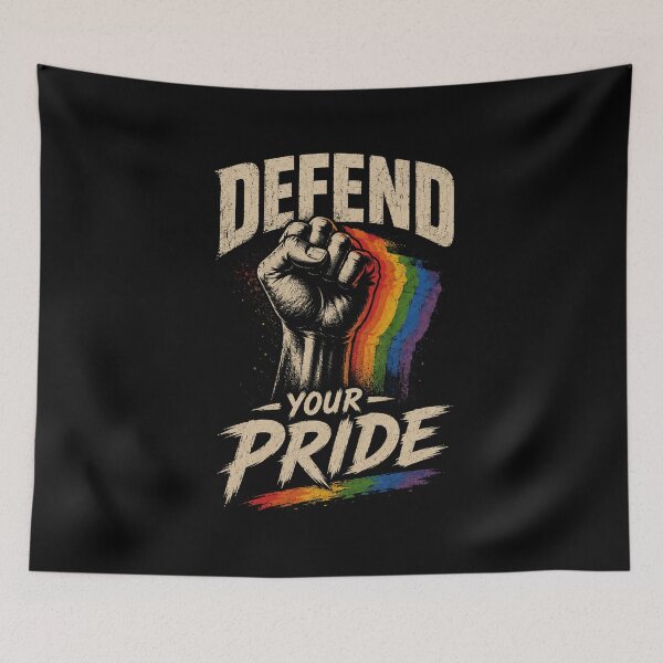 Item preview, Defend Your Pride Rainbow Fist designed and sold by Meandmyshop.