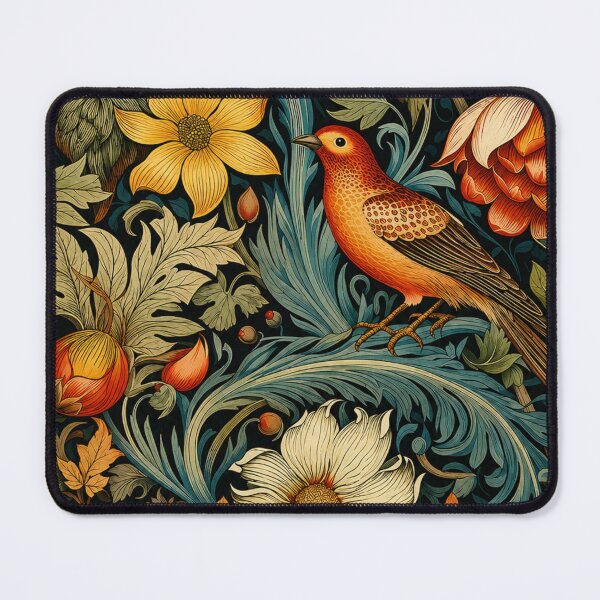 Item preview, Bird Botanical Art Nouveau Floral Illustration for Vintage Art Lovers designed and sold by RickE.