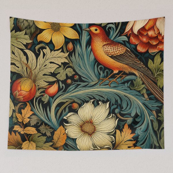 Item preview, Bird Botanical Art Nouveau Floral Illustration for Vintage Art Lovers designed and sold by RickE.