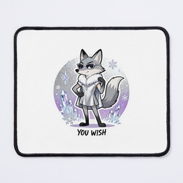 Item preview, Cold Silver Fox Sticker YOU WISH 8 designed and sold by HealthyEnvy.
